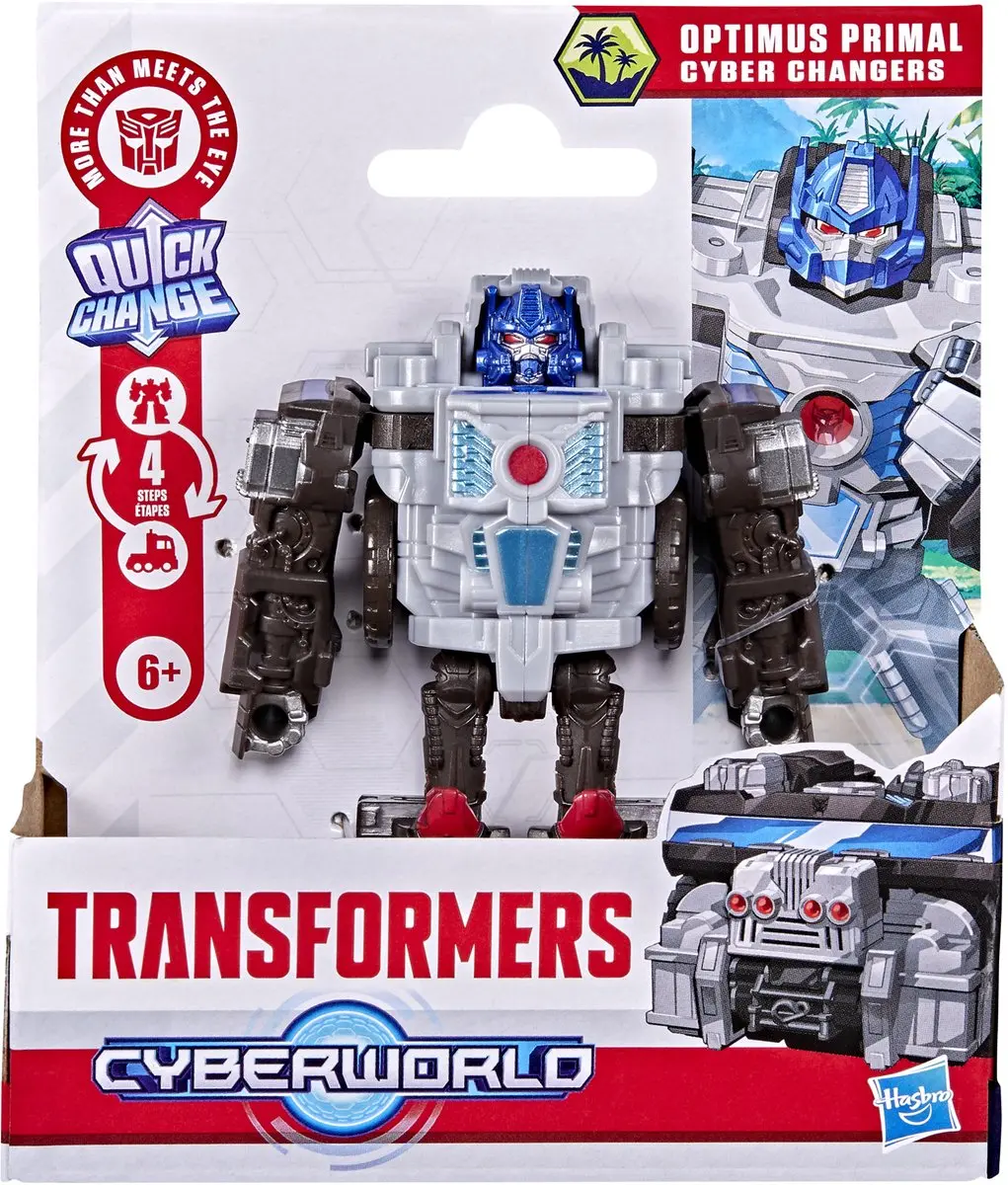 Transformers Cyberworld Cyber Changers Optimus Primal Actiefiguur - Multi