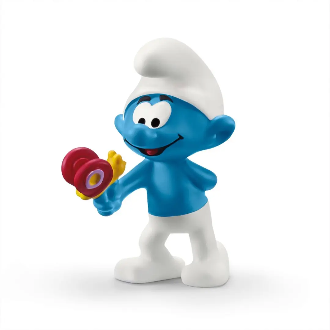 Schleich Smurf met Vlinder 20818 - Bruin