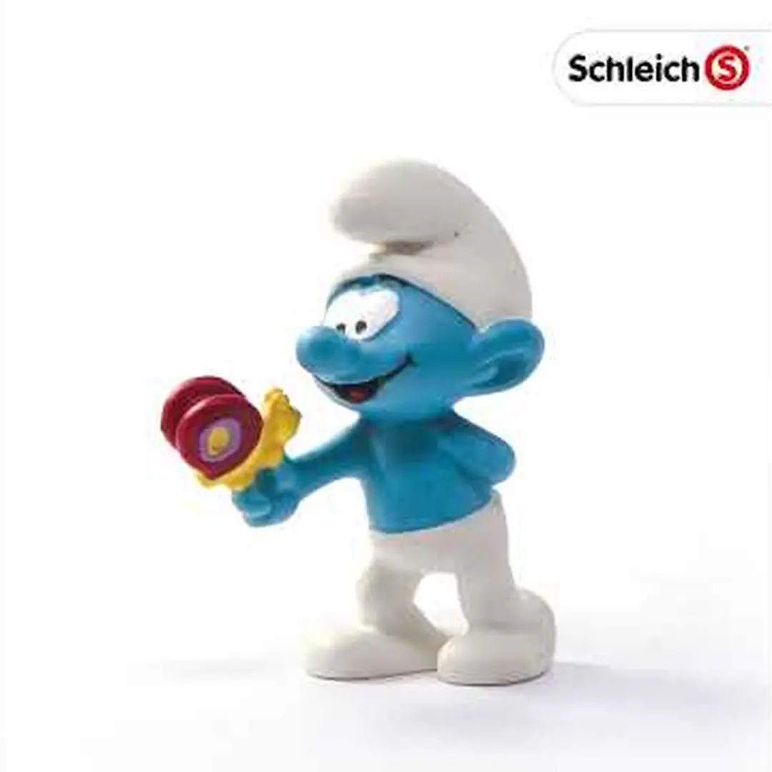 Schleich Smurf met Vlinder 20818 - Bruin