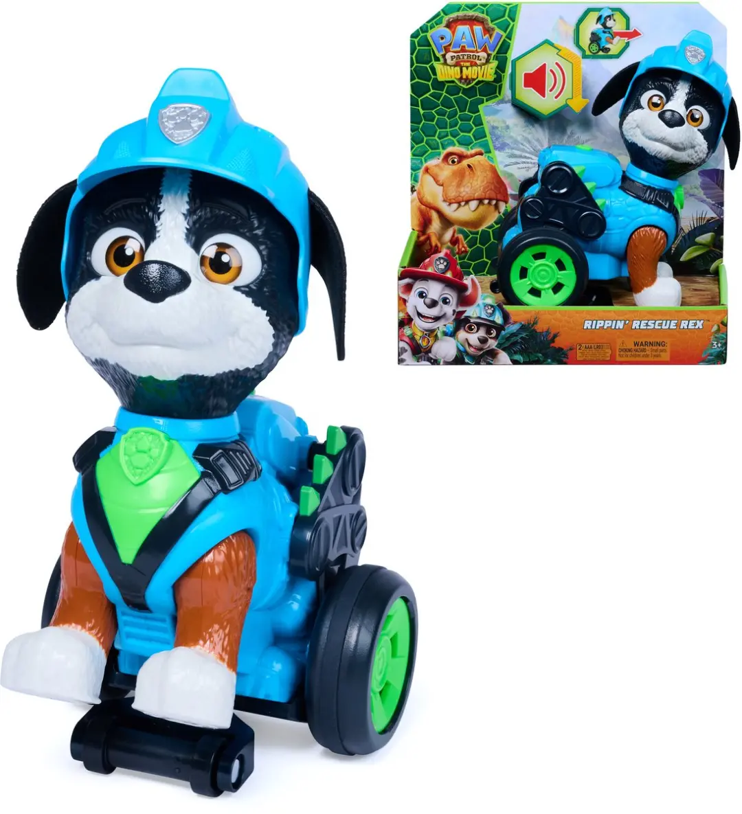 PAW Patrol Rippin Rescue Rex Actiefiguur 20,3cm
