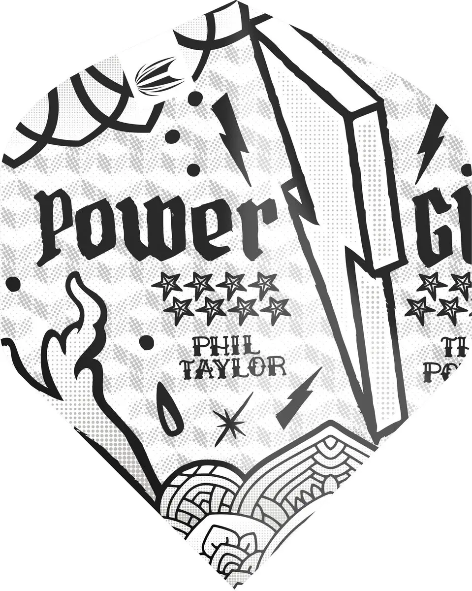Target Power 337350 Dart Flights - Blauw/Wit/Zwart