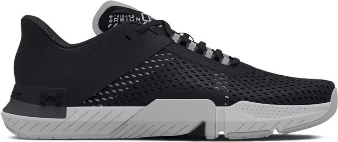 Under Armour TriBas Reign 4 Hardloopschoenen - Zwart/Halo Grijs