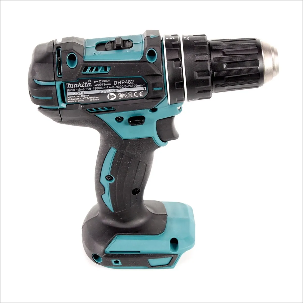 Makita DHP 482 ZJ Klopboormachine 18V - 62Nm - 21 standen - afbeelding 5 van 5
