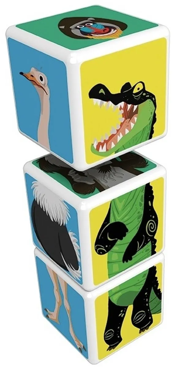 Geomag MagiCube Savanna Animals - 3-delige set - Multicolor