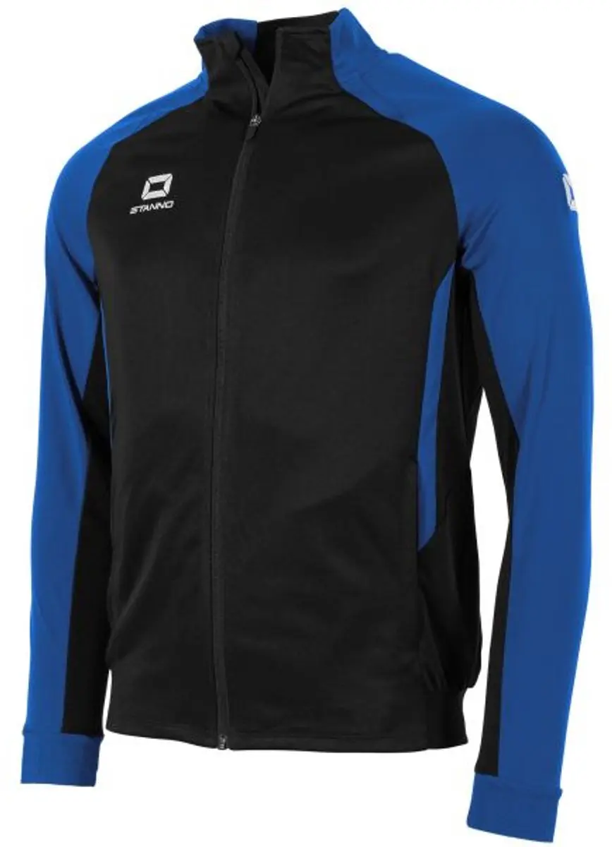 Stanno Stadio Full Zip Top 164 - Zwart/Blauw