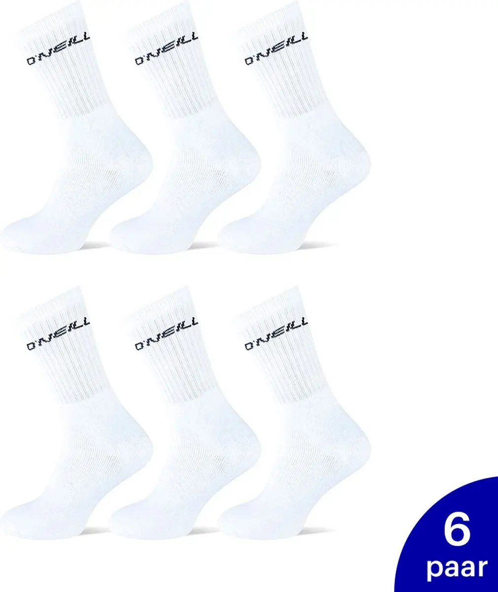 O'Neill Klassieke Sportsokken 6-Pack - wit - 43-46