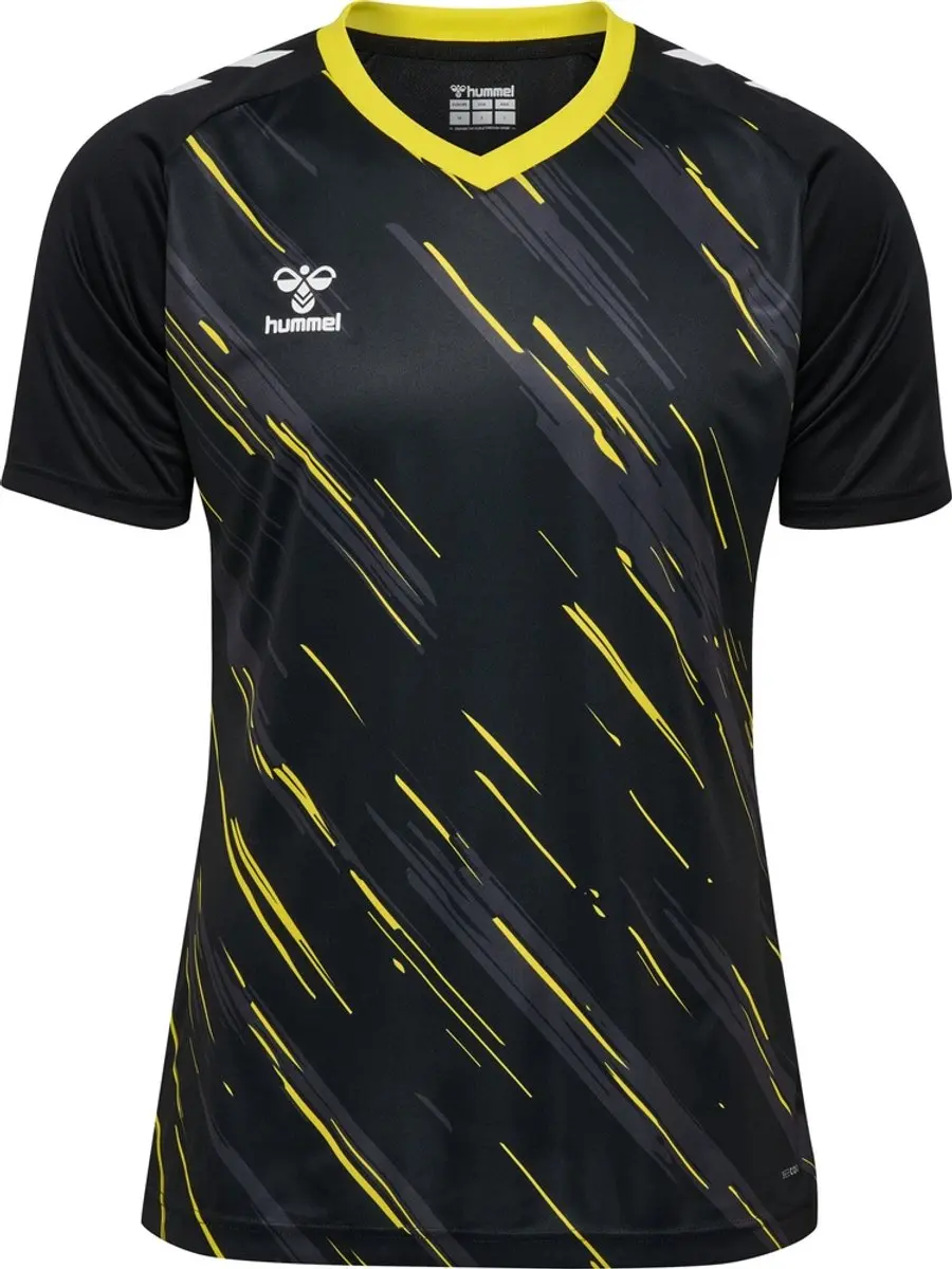 Hummel Match Triumph Sportshirt - 2XL - Black/Blazing Yellow