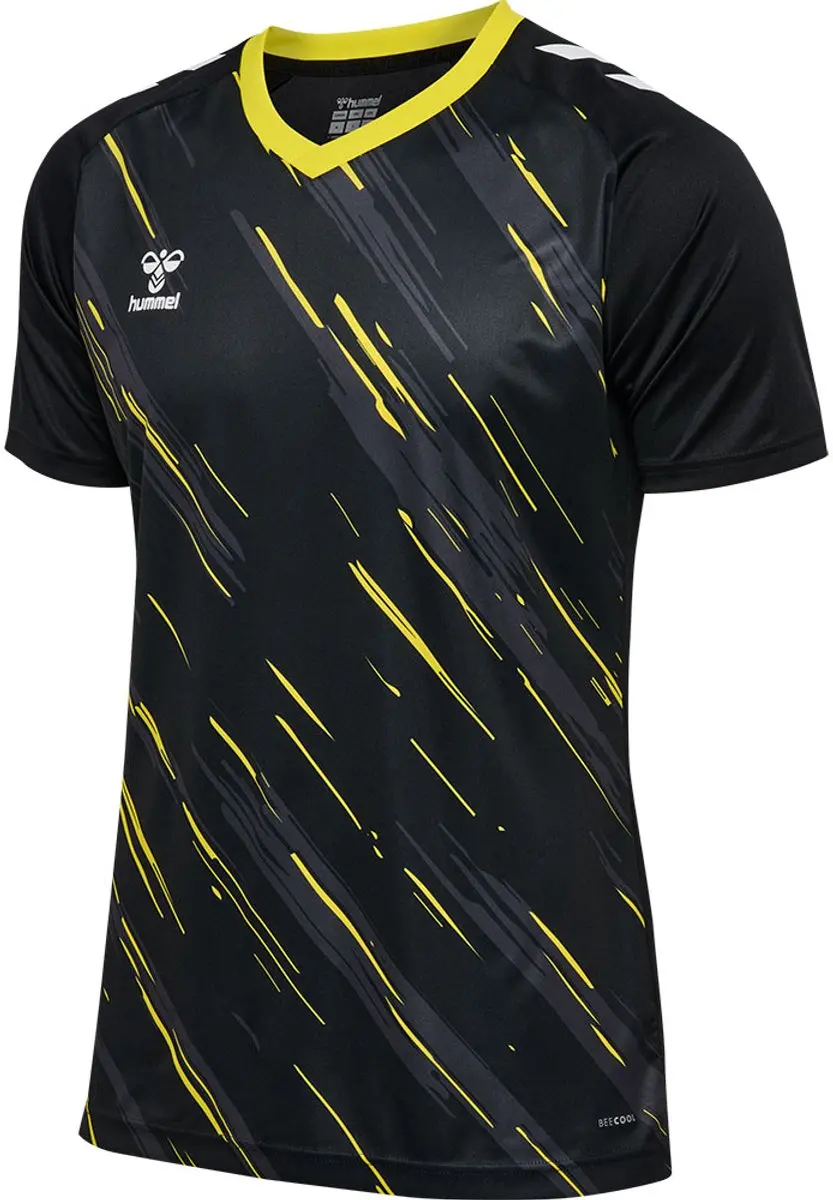 Hummel Match Triumph Sportshirt - 2XL - Black/Blazing Yellow - afbeelding 6 van 6