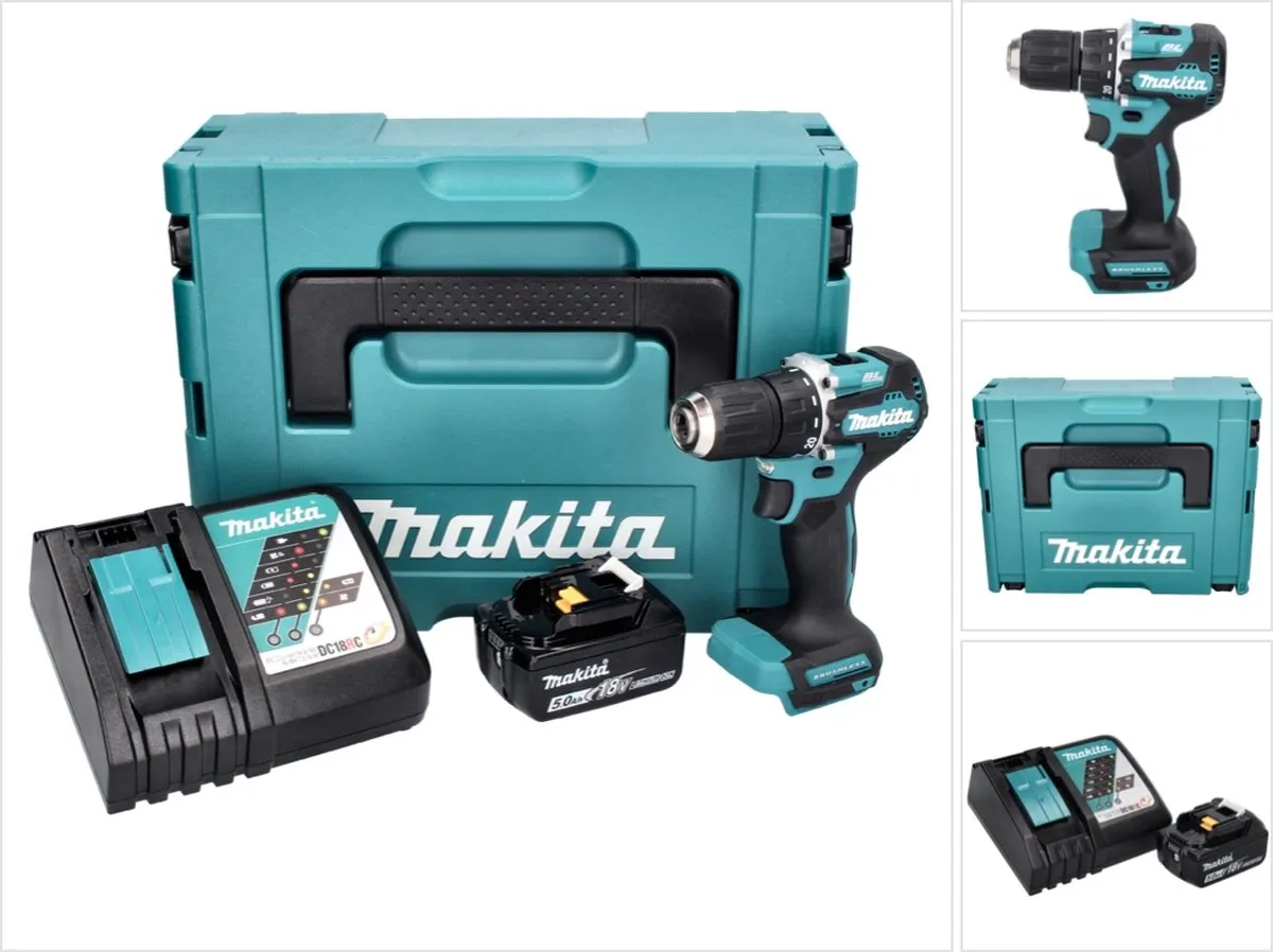 Makita DDF487RT1J Accuboormachine 18V 40Nm Borstelloos