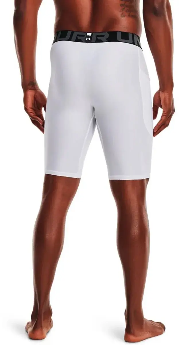 Under Armour HeatGear Compression Long Basislaag Shorts 3XL - Wit
