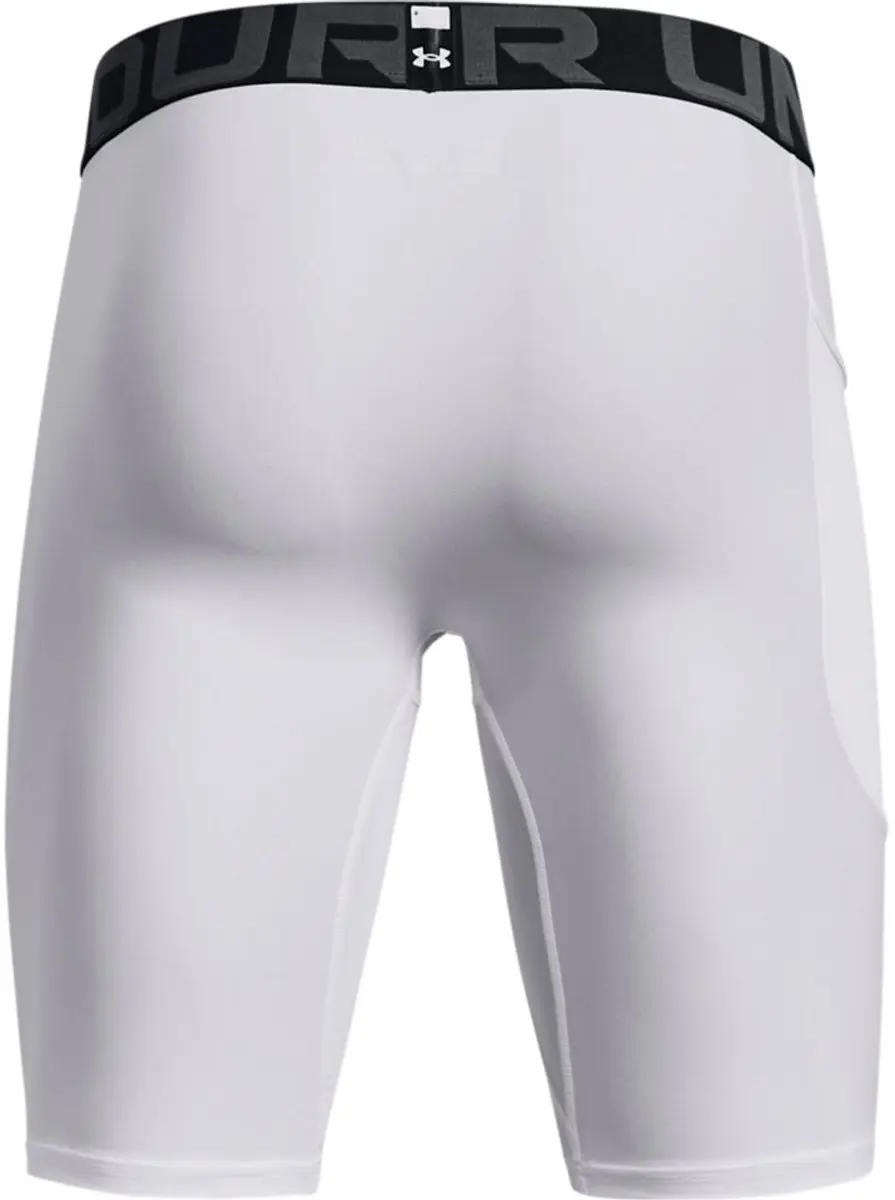 Under Armour HeatGear Compression Long Basislaag Shorts 3XL - Wit