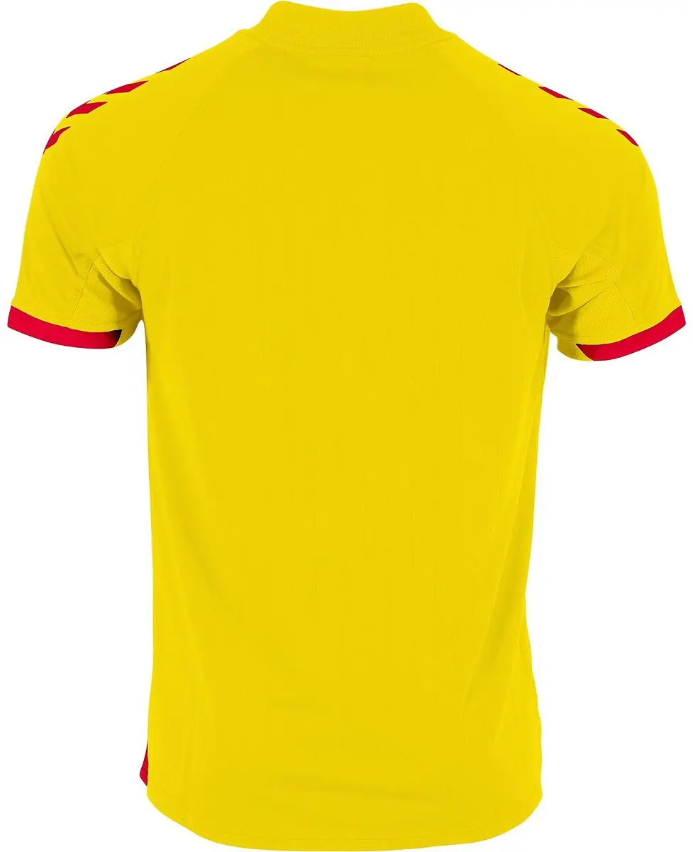 Hummel Fyn Shirt Heren - Rood/Geel 2XL