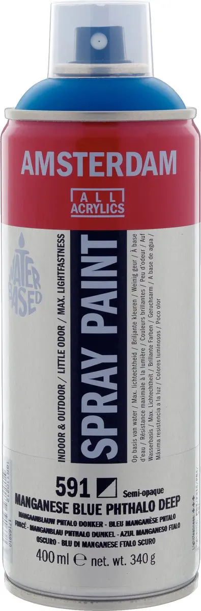 Talens Spraypaint 591 Mangaanblauw Phtalo Donker 400ml