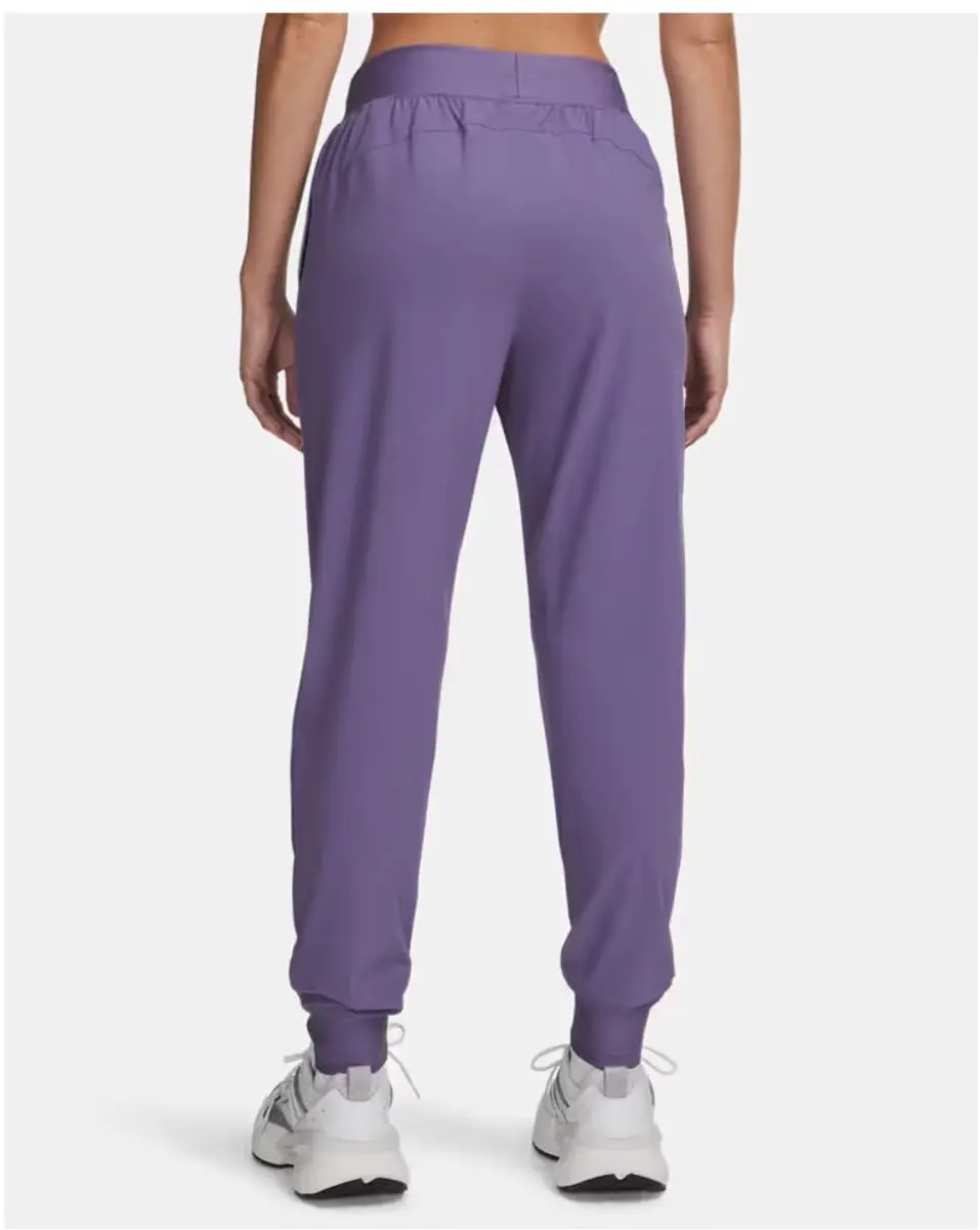 Under Armour Rival Hi Rise Woven Pant - Dames Trainingsbroek L - Pink - afbeelding 5 van 6