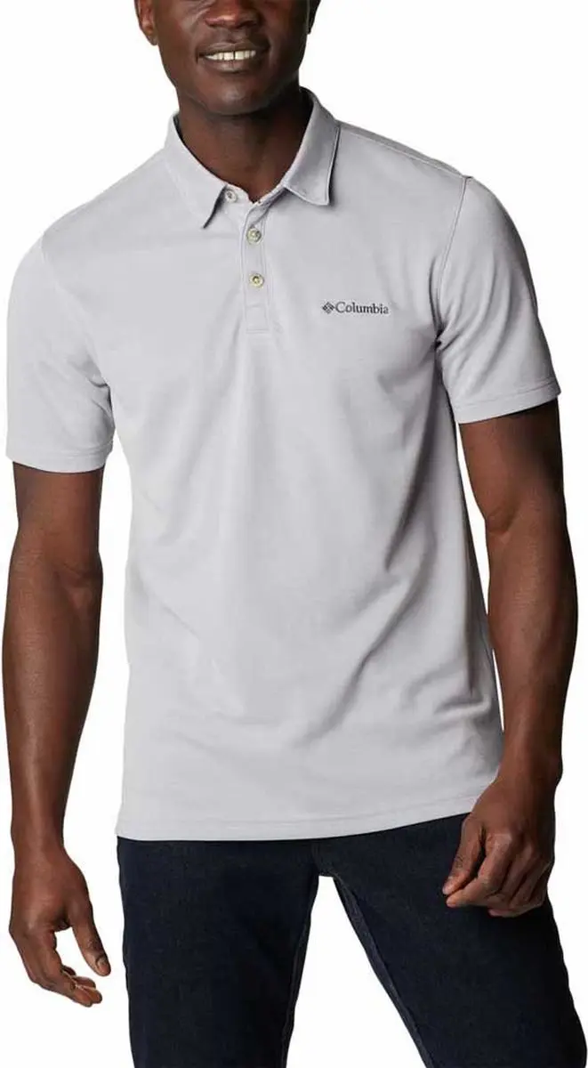 Columbia Nelson Point Poloshirt Grijs XS