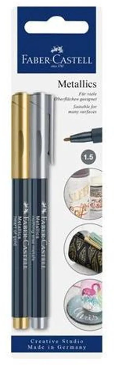 Faber-Castell Markeerstift Borstelpunt Metallic