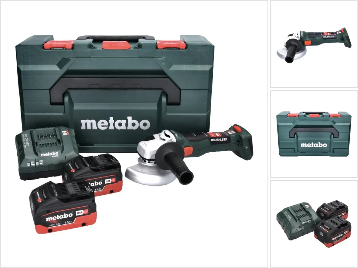 Metabo W 18 LT BL 11-125 Haakse Slijper