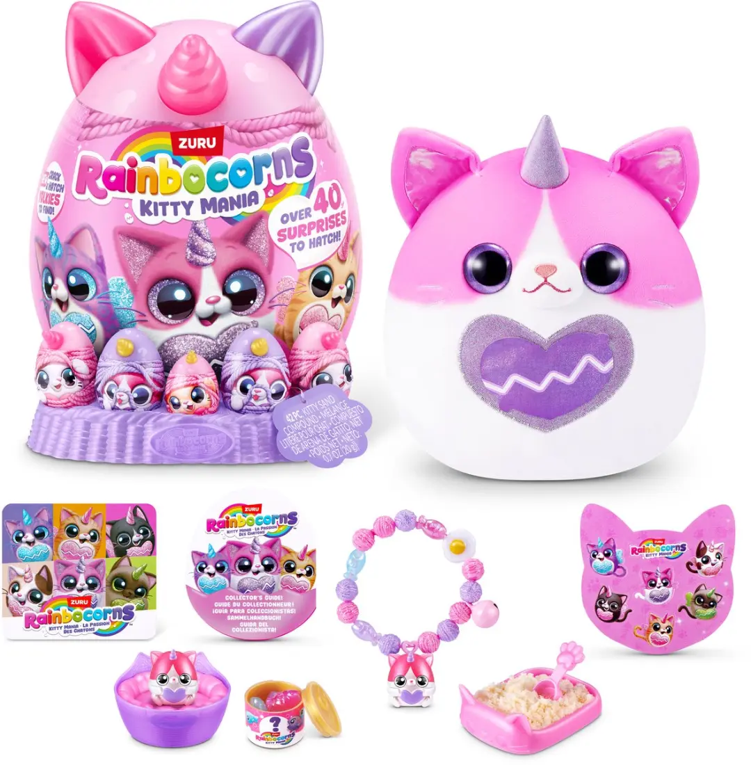ZURU Rainbocorns Eggzania Kitty Mania Verrassingsei - Multicolor