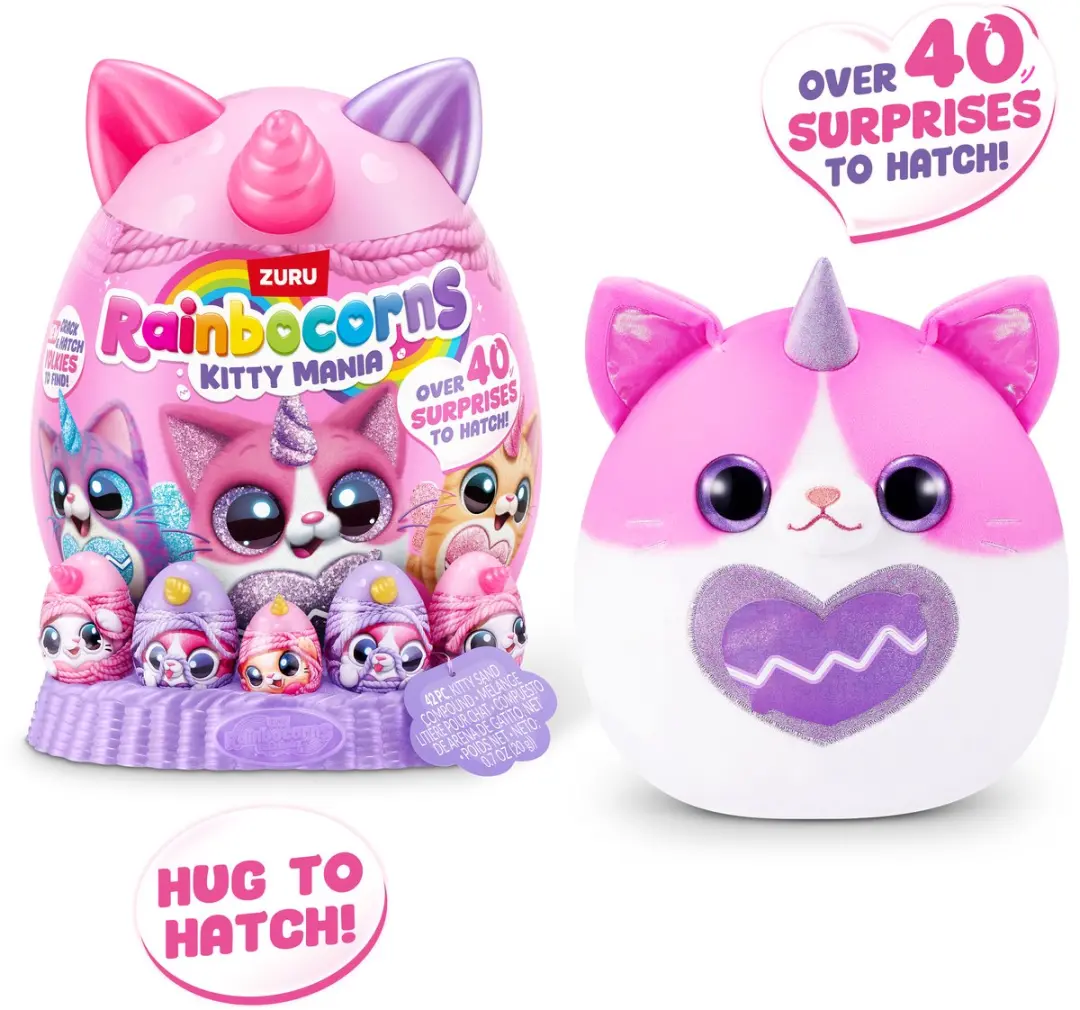 ZURU Rainbocorns Eggzania Kitty Mania Verrassingsei - Multicolor