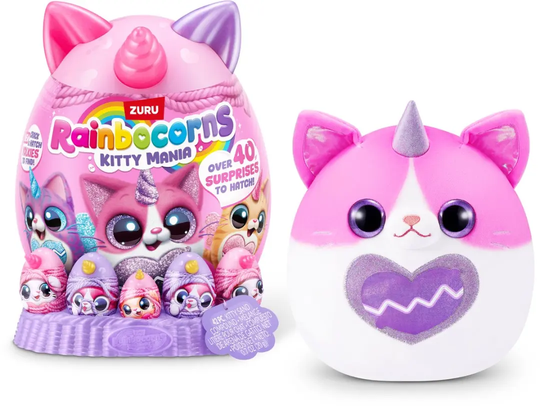 ZURU Rainbocorns Eggzania Kitty Mania Verrassingsei - Multicolor