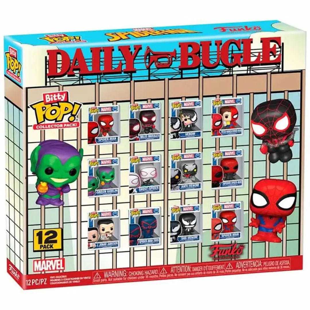 Funko Spider-Man Bitty Pop! Vinylfiguurtjes - Set van 12