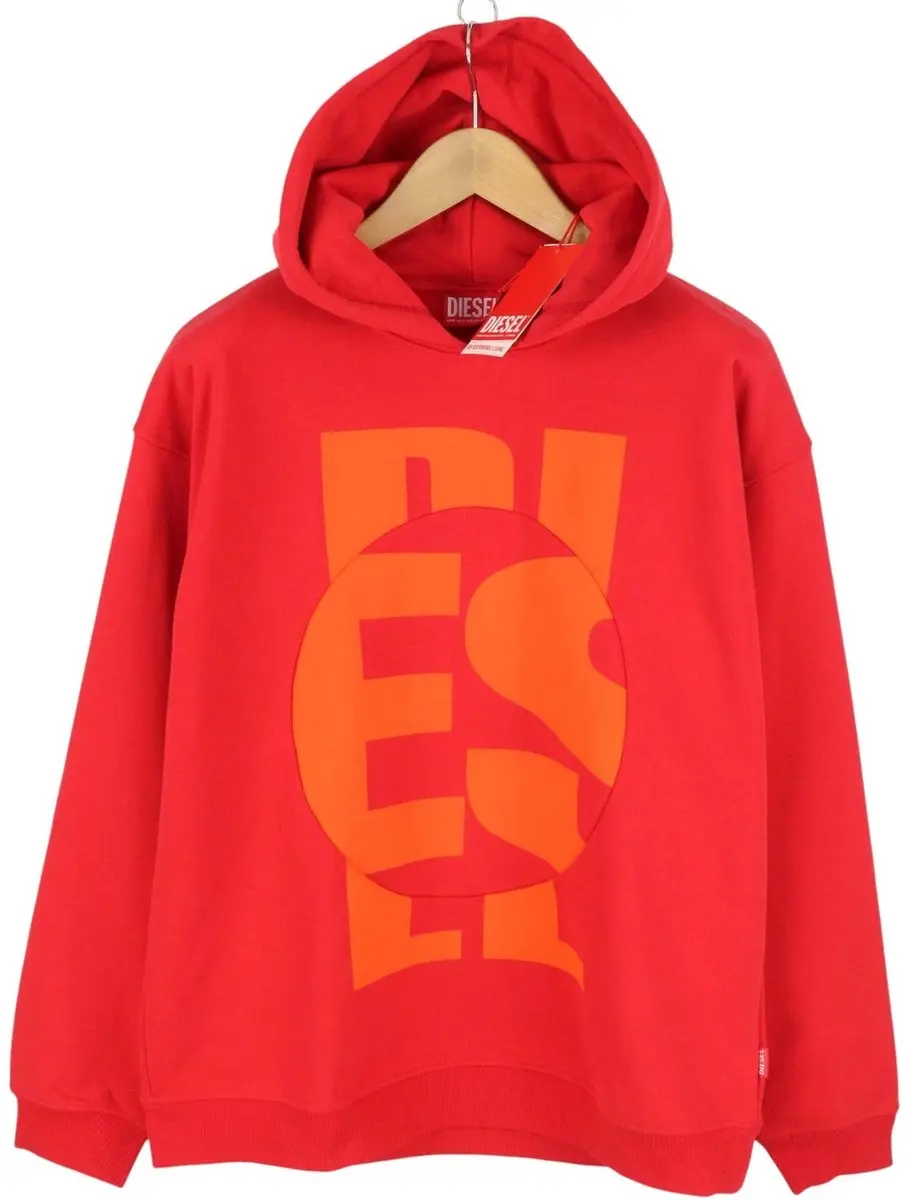 Diesel S-boxt-hood-circle Heren Longsleeve T-shirt - M - Rood
