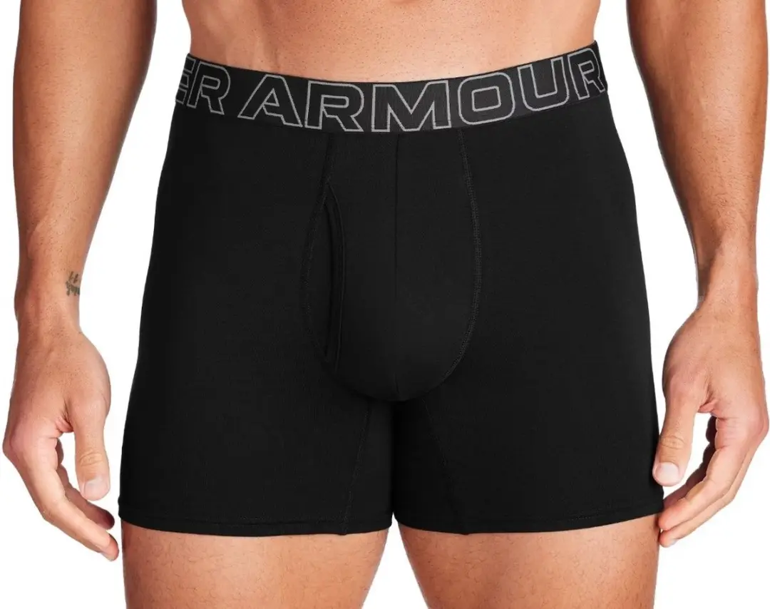 Under Armour Performance Cotton Boxerjock 6in - XL - Zwart - 3 Stuks