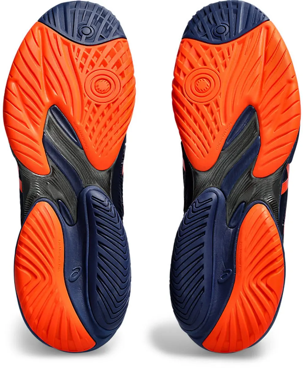 ASICS Court FF 3 Tennisschoen 41.5 - Blauw/Oranje