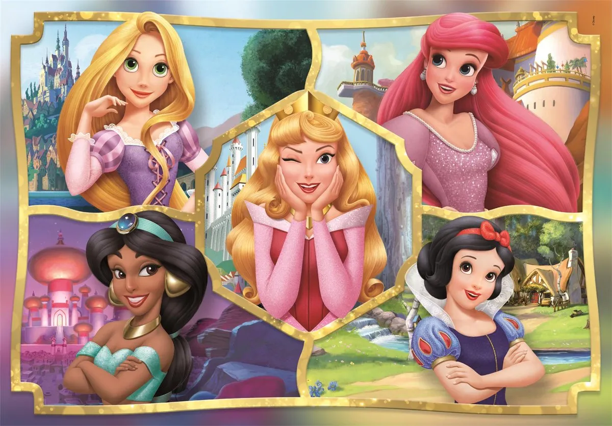 Clementoni Super Disney Princess Puzzel 104 Stukjes - Multikleur - afbeelding 2 van 6