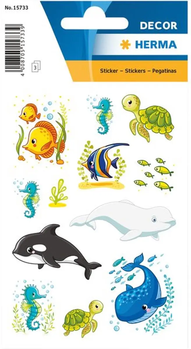 Herma Décor Sticker Walvissen en Zeedieren