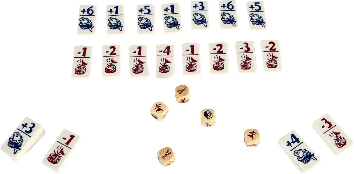 999 Games - Geharrewar in de Sushibar - Dobbelspel - Snel dobbelspel voor het hele gezin - Gezelschapsspel - Familiespel - Klein cadeautje - bevat spelregels in NL en EN