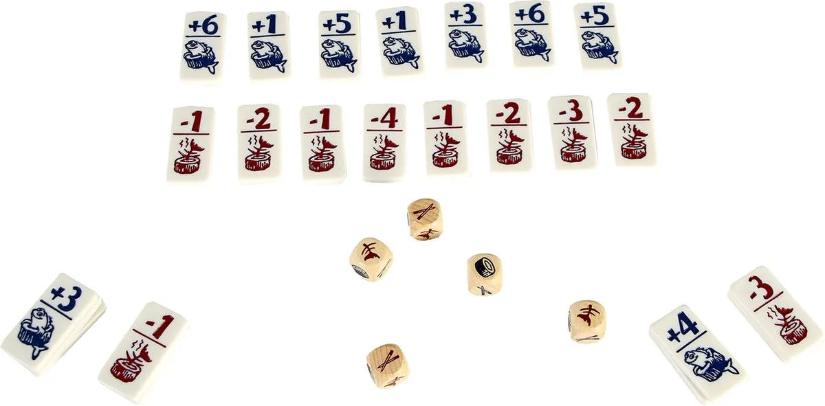 999 Games Geharrewar in de Sushibar Dobbelspel 999-SUS01 - 5 Spelers