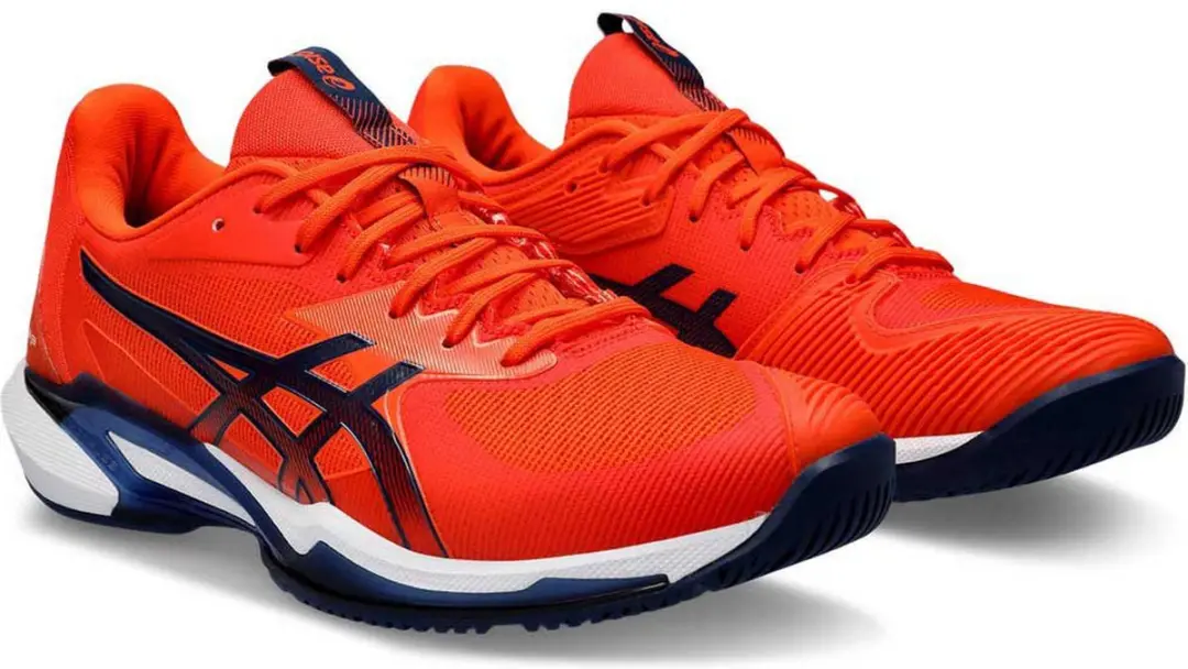 ASICS Solution Speed FF 3 Tennisschoen - 44.5 Heren - Oranje/Blauw - afbeelding 6 van 6