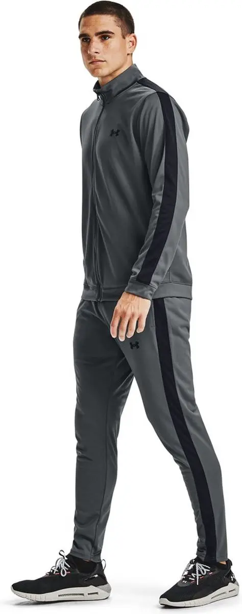 Under Armour UA Knit Track Suit Heren Trainingspak - XL - Grijs - afbeelding 6 van 6
