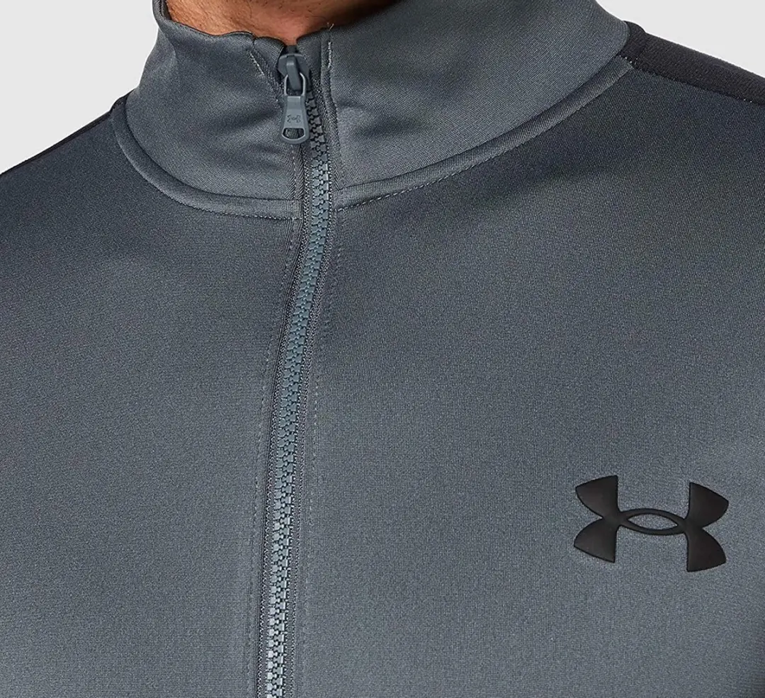 Under Armour UA Knit Track Suit Heren Trainingspak - XL - Grijs