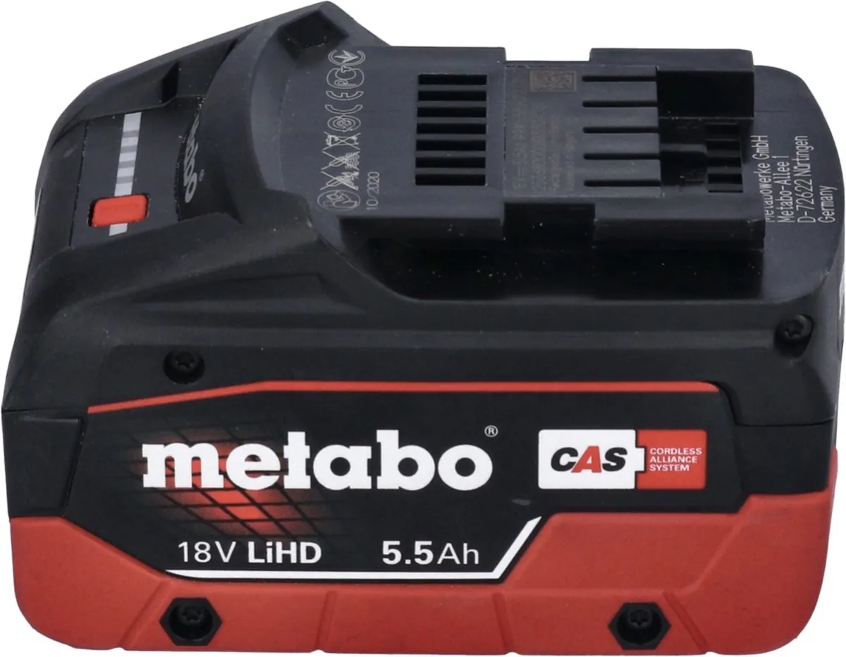 Metabo LiHD Accu Set 18V 9,5Ah - ASC 55 Oplader - Groen/Zwart - afbeelding 4 van 6