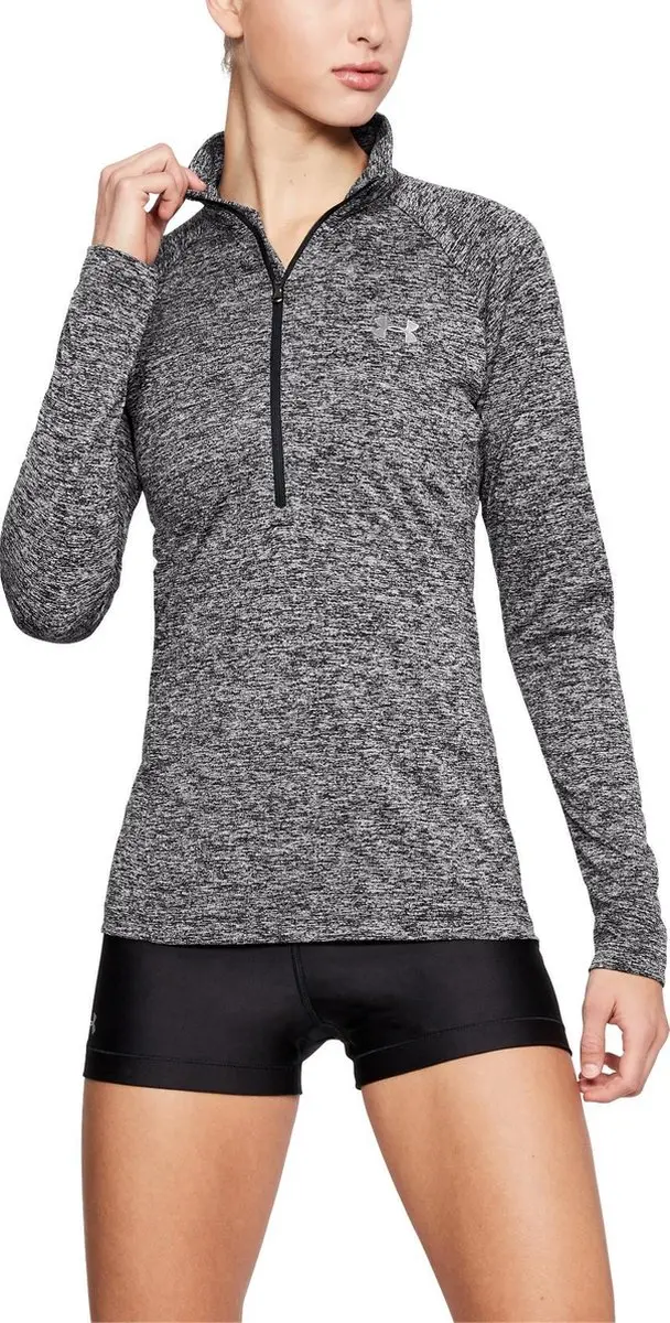 Under Armour Tech 1/2 Zip Dames Sporttrui M - Light Gray