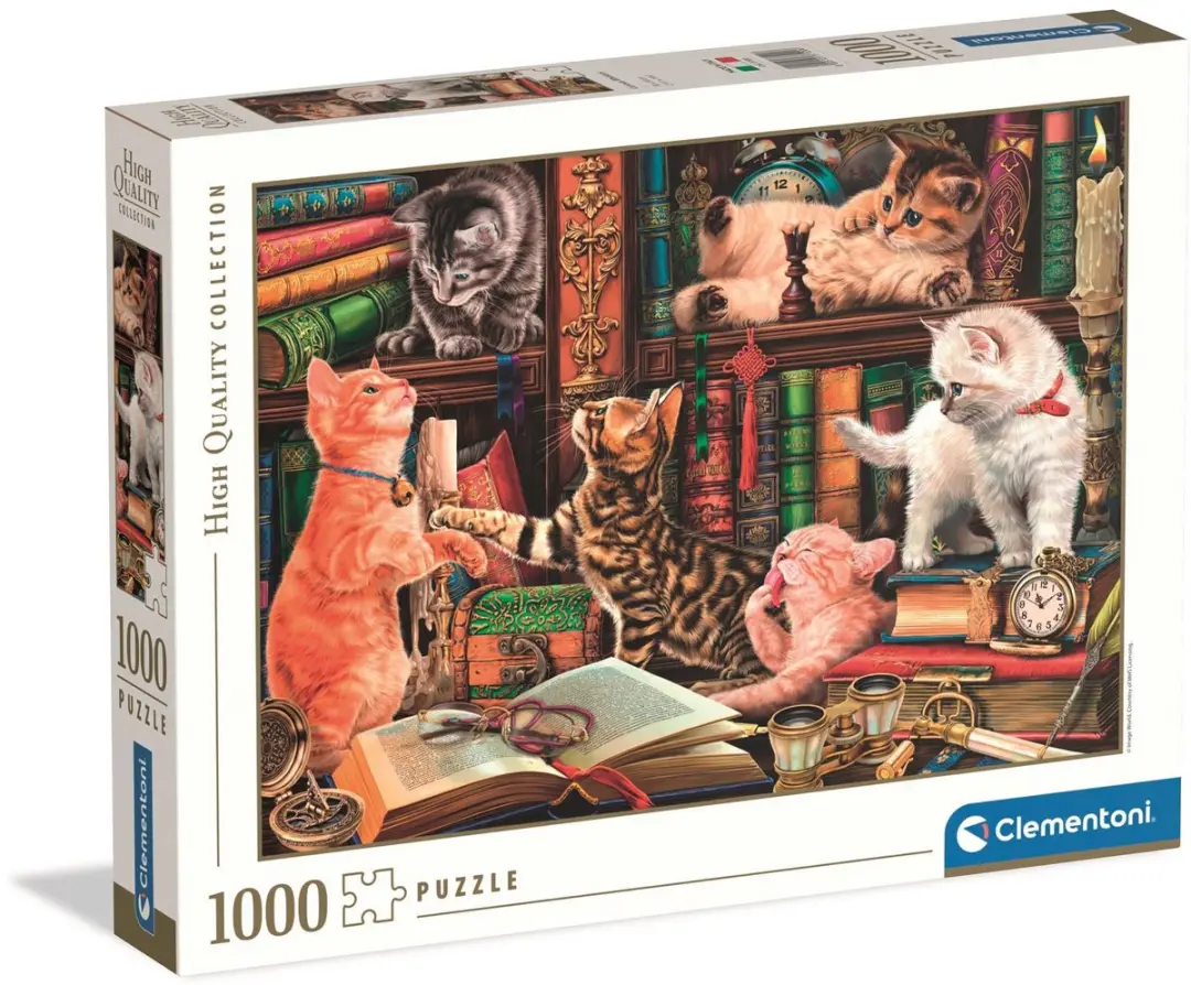 Clementoni Legpuzzel Curious Whiskers 1000 Stuks