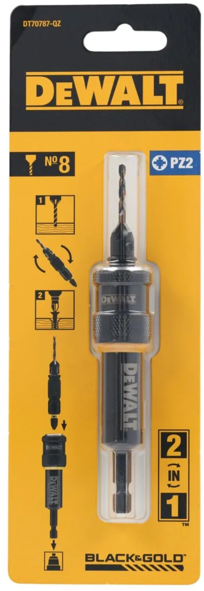 DeWalt DT70787 Flip & Drive Boor- en verzinkset 8mm