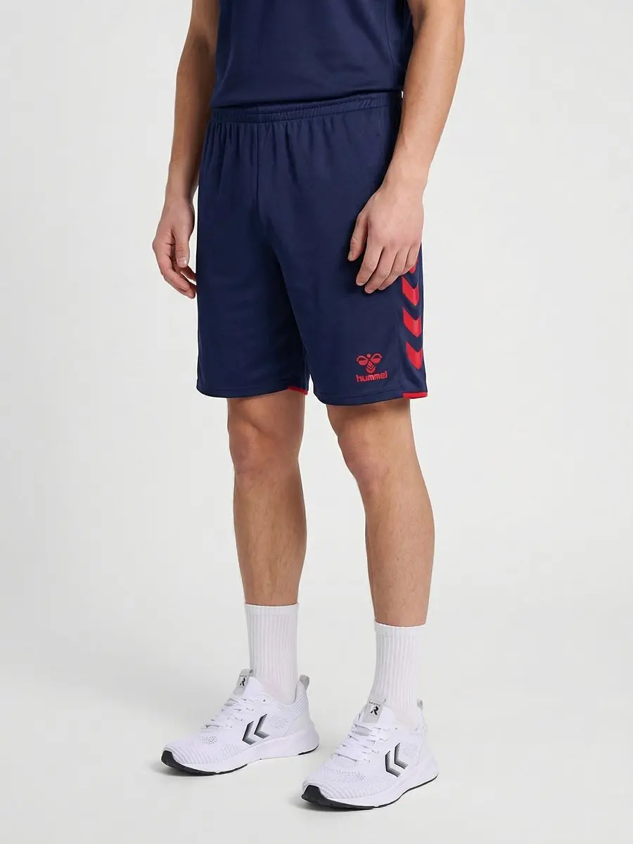 Hummel Core 2.0 Short Heren - Marine/Rood M
