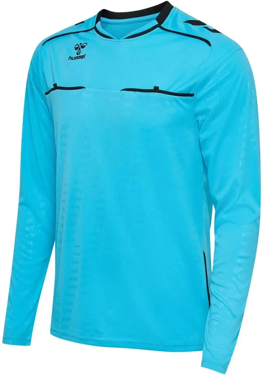 Hummel Referee T-shirt Lange Mouwen - L - Neon Blue