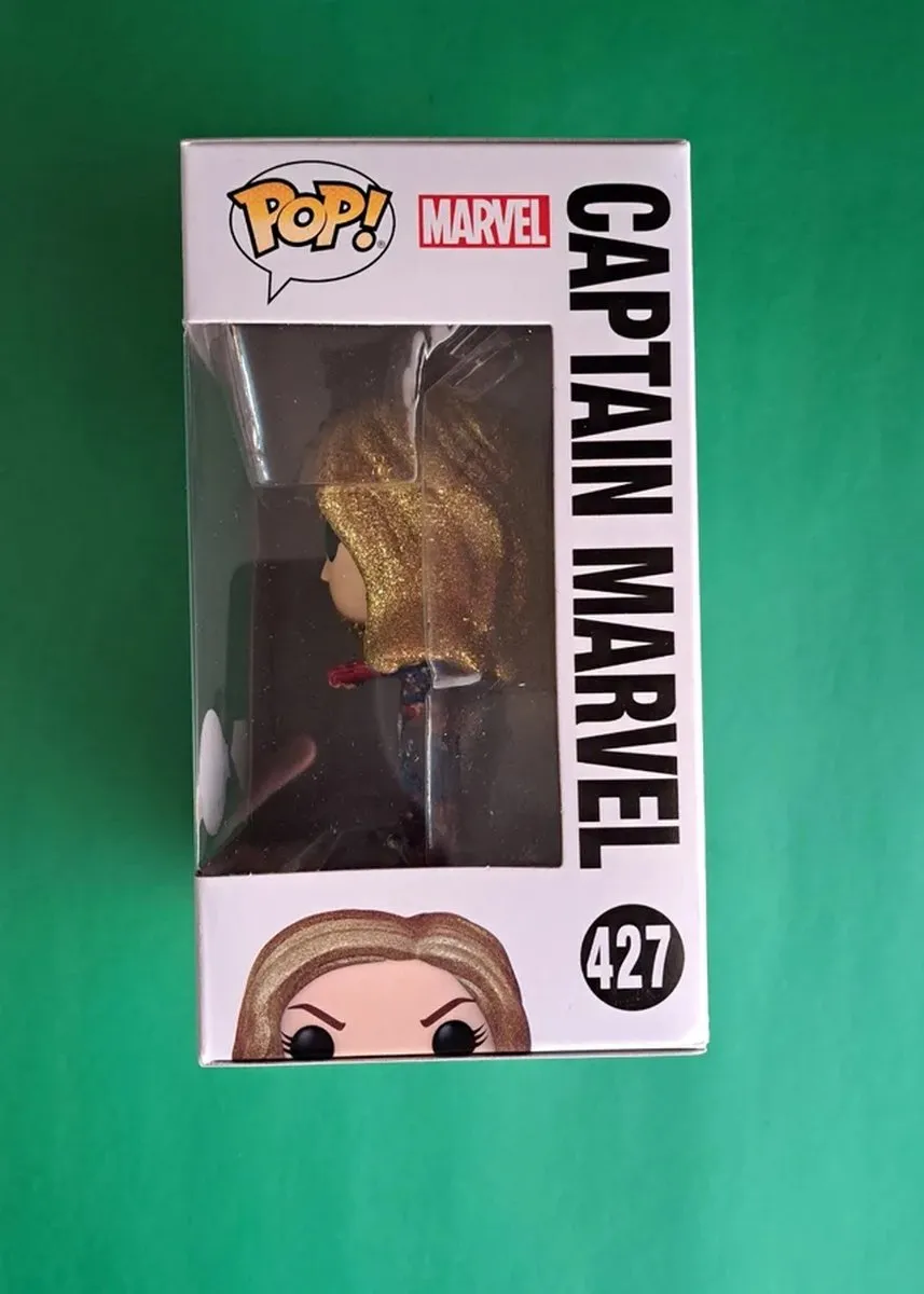 Funko Pop! Marvel Captain Marvel #427 Diamond Collectie - Rood/Blauw/Goud
