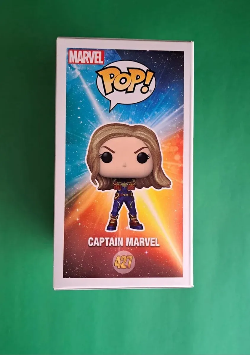 Funko Pop! Marvel Captain Marvel #427 Diamond Collectie - Rood/Blauw/Goud