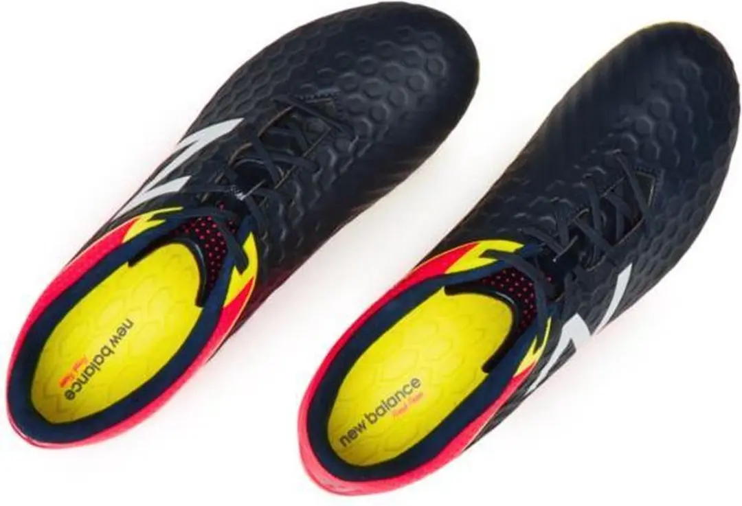 New Balance MSVR LFGC Voetbalschoenen 46.5 - FG - Grijs/Navy Roze Geel