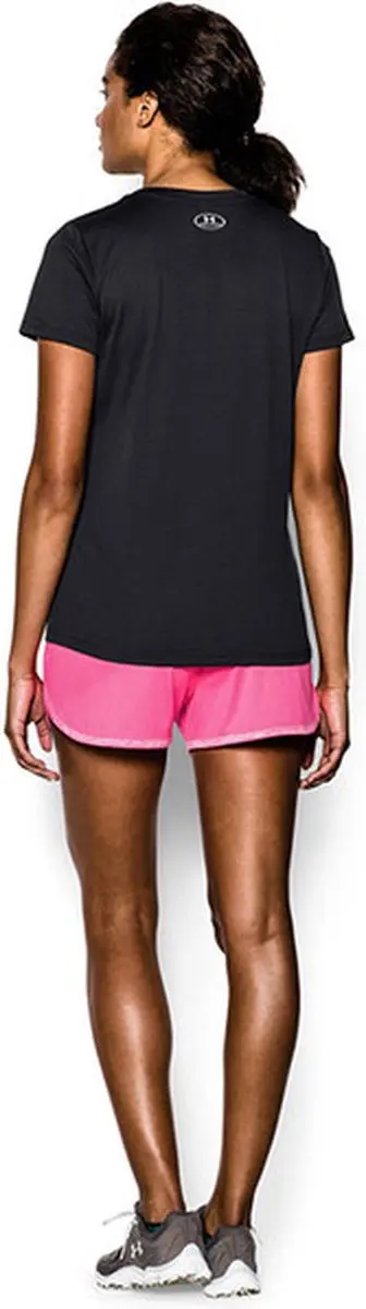 Under Armour Tech SSV Dames Sportshirt XS - Zwart