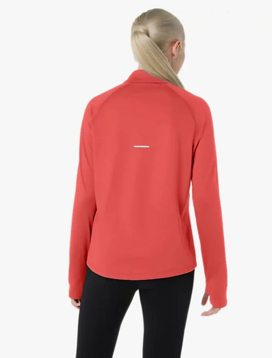 ASICS Sport Winter 1/2 Zip Top Dames M - Hardlooptop - Oranje
