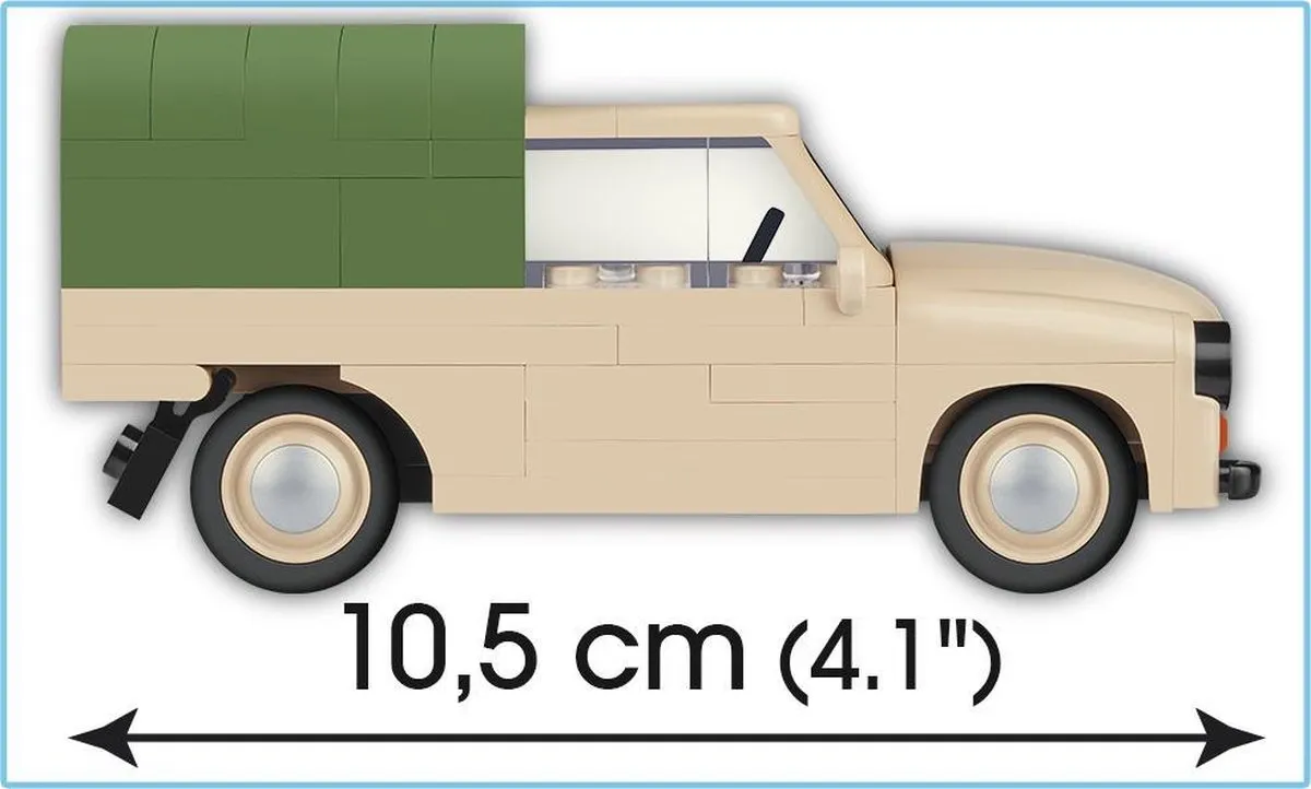 Cobi Youngtimer Syrena R20 - 94 Onderdelen - Beige/Groen