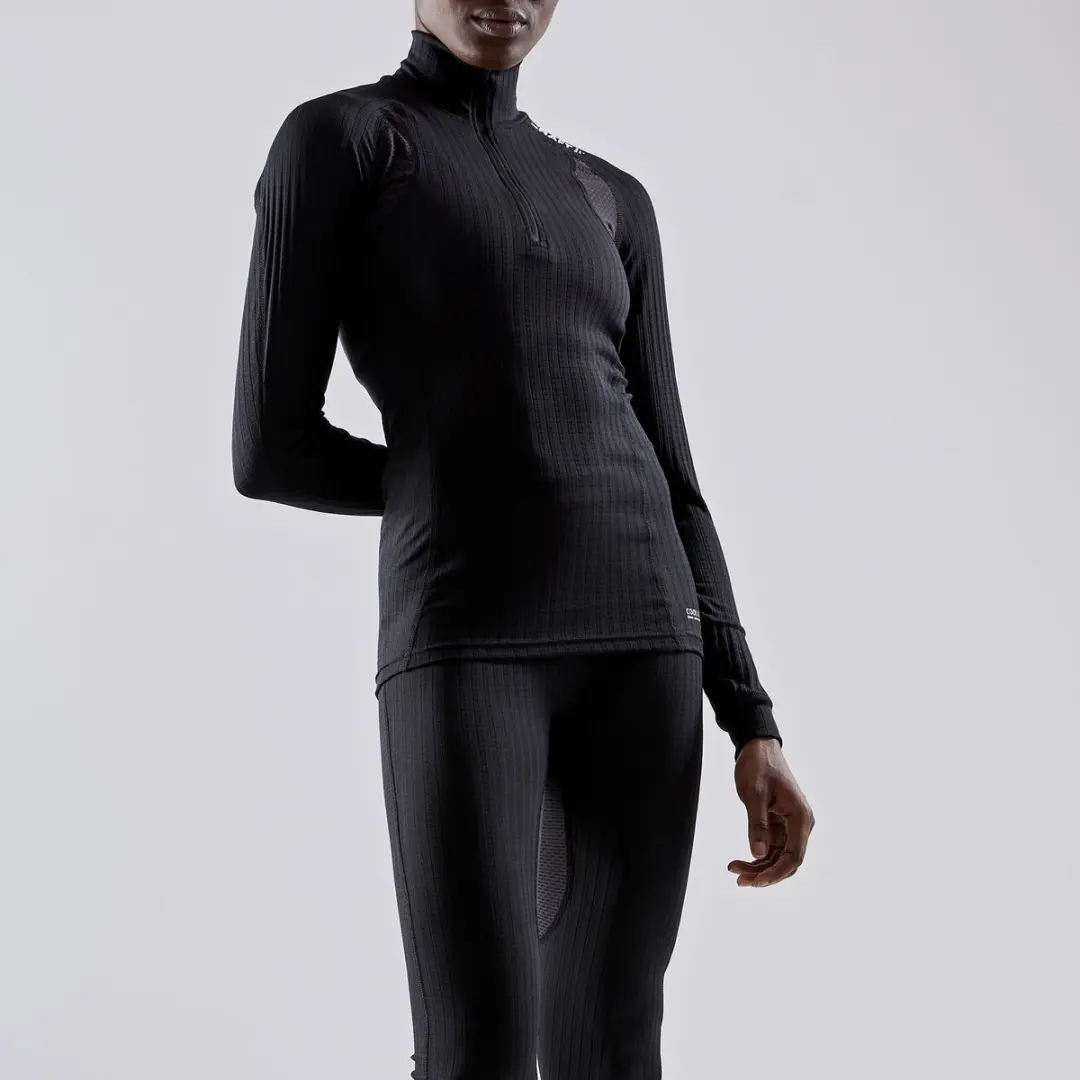 Craft Active Extreme X Zip L/S Thermoshirt Dames - Maat M - Zwart