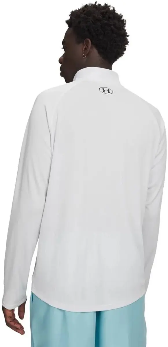 Under Armour Tech Textured Sweatshirt - Halve Rits Wit S