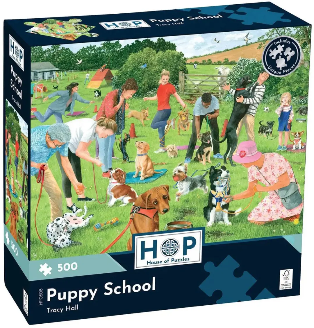 House Of Puzzles Puppy School Legpuzzel 500 Stuks - HP0808